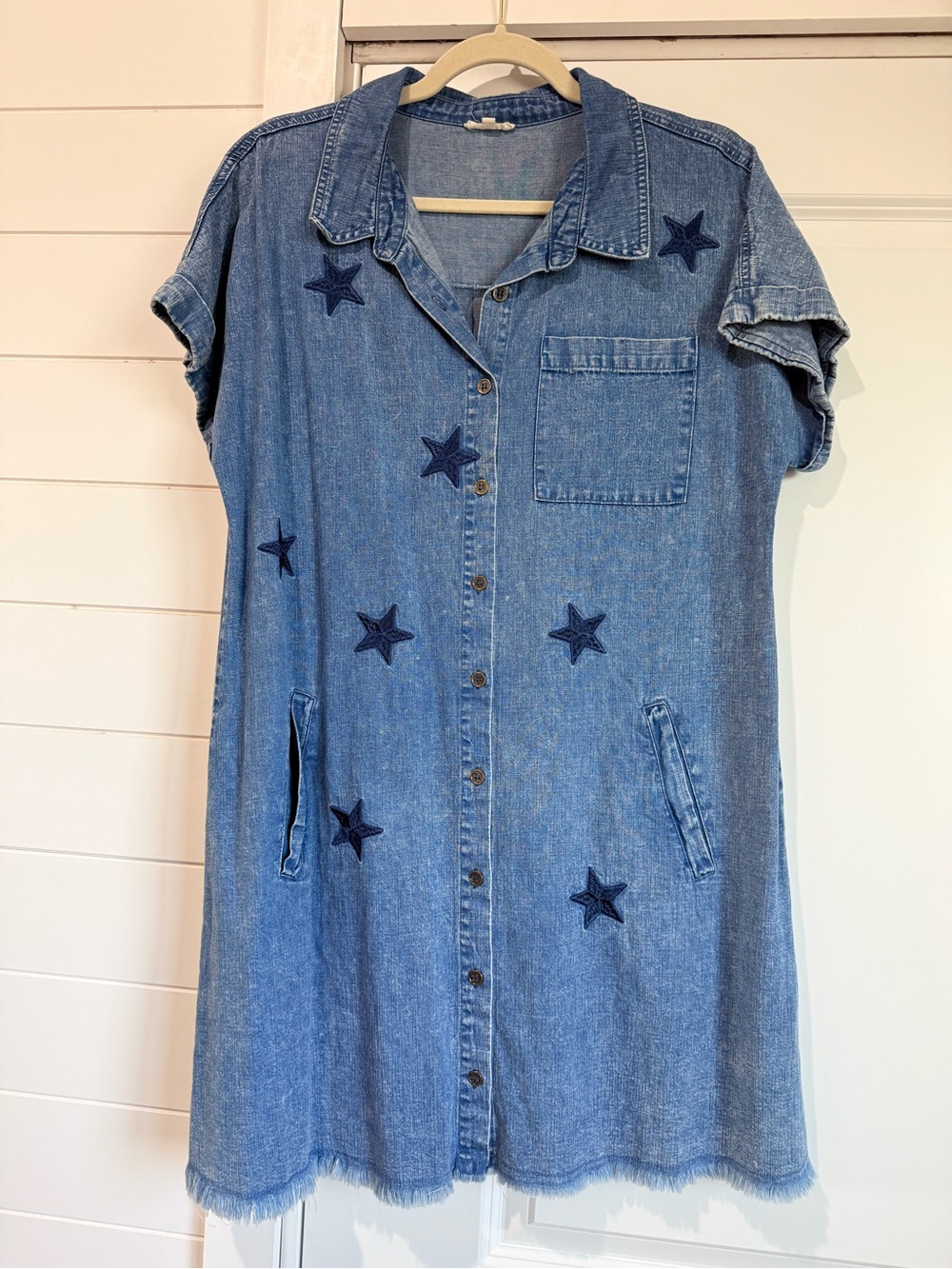 Denim star dress